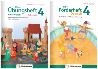 Sicher ins 5. Schuljahr - Paket: Förderprogramm Rechnen - Schreiben - Grammatik · Klasse 4, 2 Teile