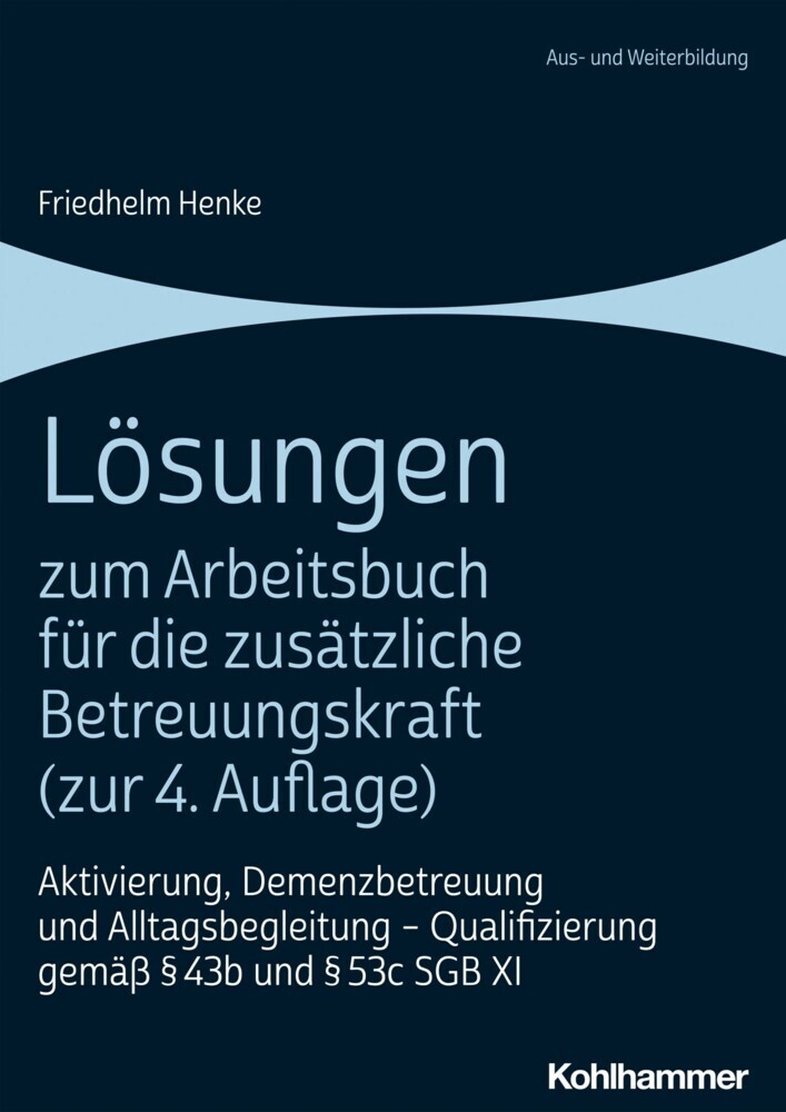 Lösungen zum Arbeitsbuch für die zusätzliche Betreuungskraft (zur 4. Auflage) main product photo