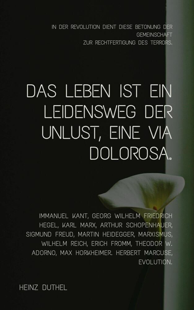 Das Leben ist ein Leidensweg der Unlust, eine Via Dolorosa. main product photo