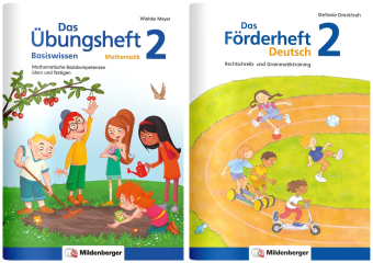 Sicher ins 3. Schuljahr - Paket: Förderprogramm Rechnen - Schreiben - Grammatik · Klasse 2, 2 Teile