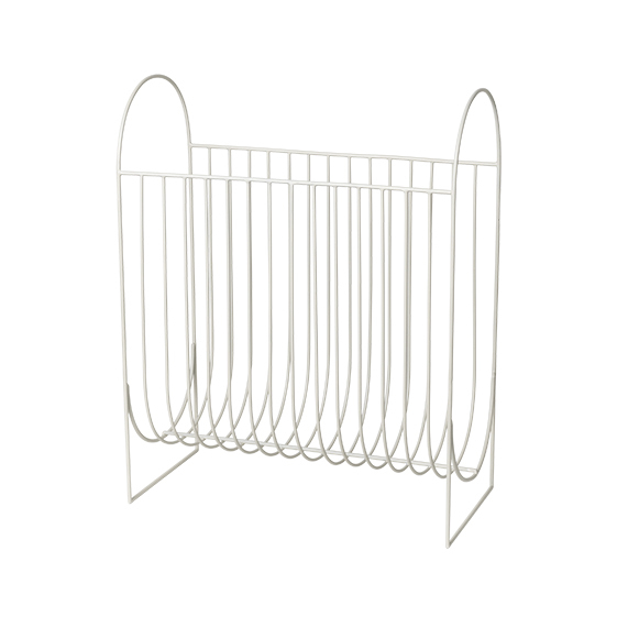 Broste copenhagen Zeitungsständer 'Maggie' Rainy Day Light Grey main product photo