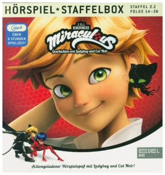 Miraculous - Staffelbox. Staffel.2.2, 1 MP3-CD, 1 Audio-CD