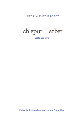 Ich spür Herbst