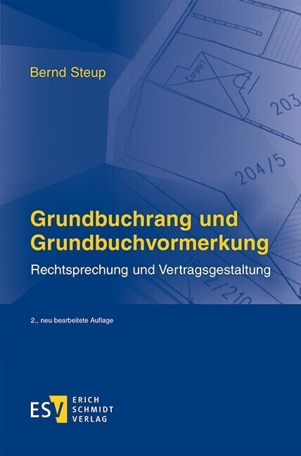 Grundbuchrang und Grundbuchvormerkung main product photo