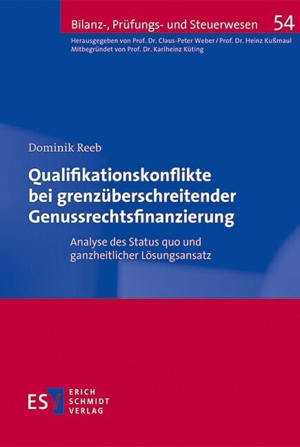 Qualifikationskonflikte bei grenzüberschreitender Genussrechtsfinanzierung main product photo