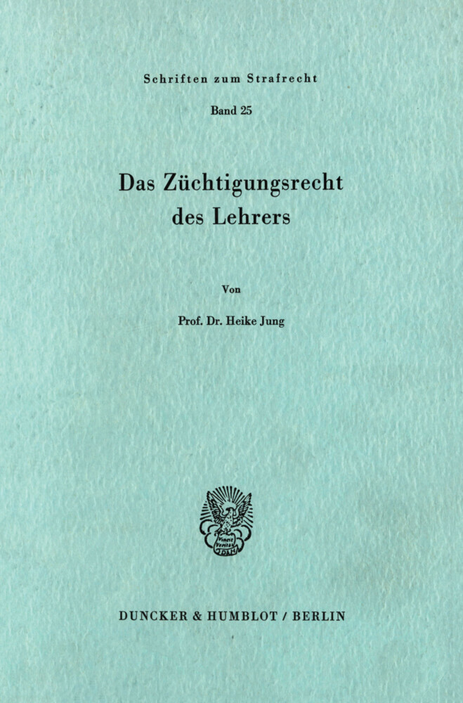 Das Züchtigungsrecht des Lehrers. main product photo