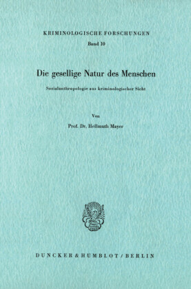 Die gesellige Natur des Menschen.