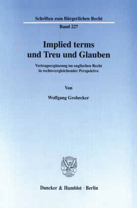 Implied terms und Treu und Glauben.