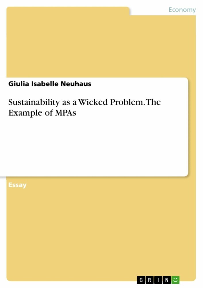 Sustainability as a Wicked Problem. The Example of MPAs main product photo
