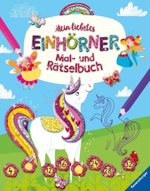 Mein liebstes Einhörner-Mal- und Rätselbuch main product photo