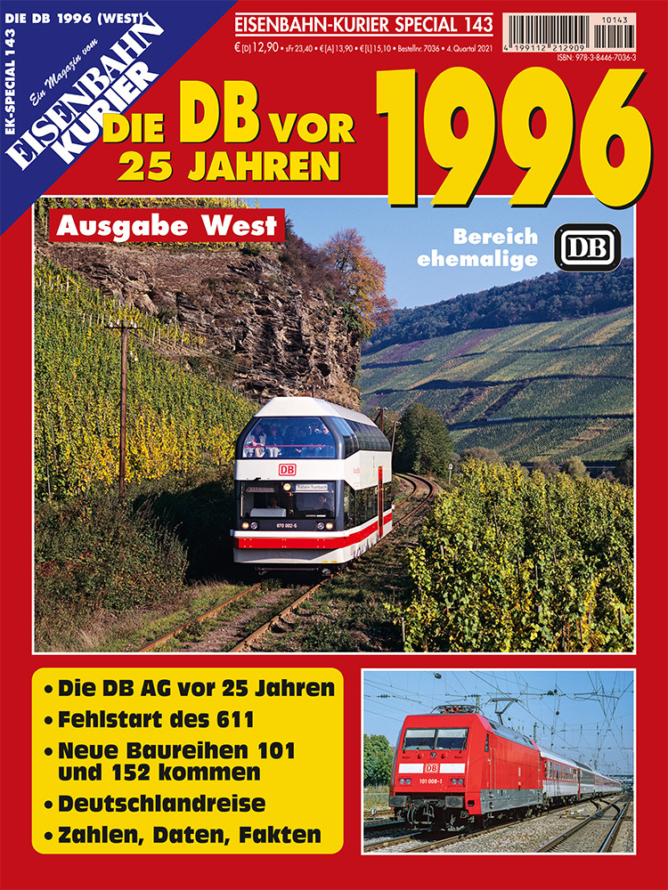 Die DB vor 25 Jahren - 1996 Ausgabe West main product photo