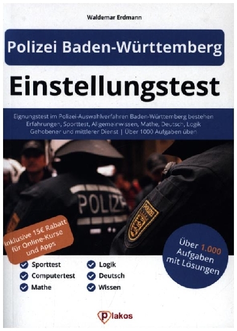 Polizei Baden-Württemberg Einstellungstest main product photo