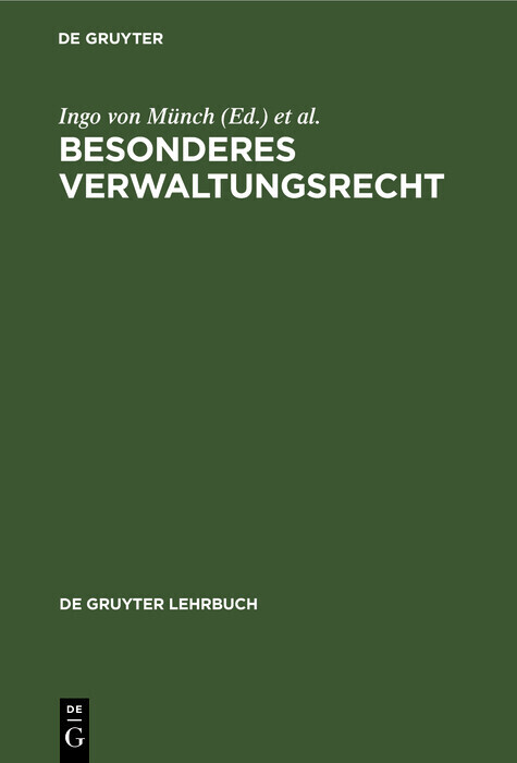 Besonderes Verwaltungsrecht main product photo