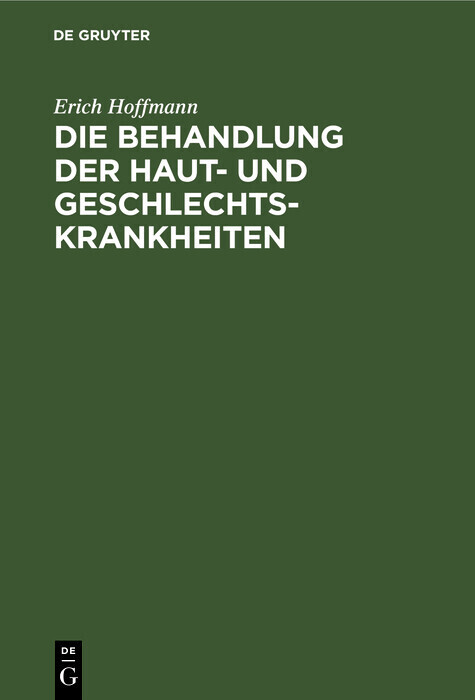 Die Behandlung der Haut- und Geschlechtskrankheiten main product photo