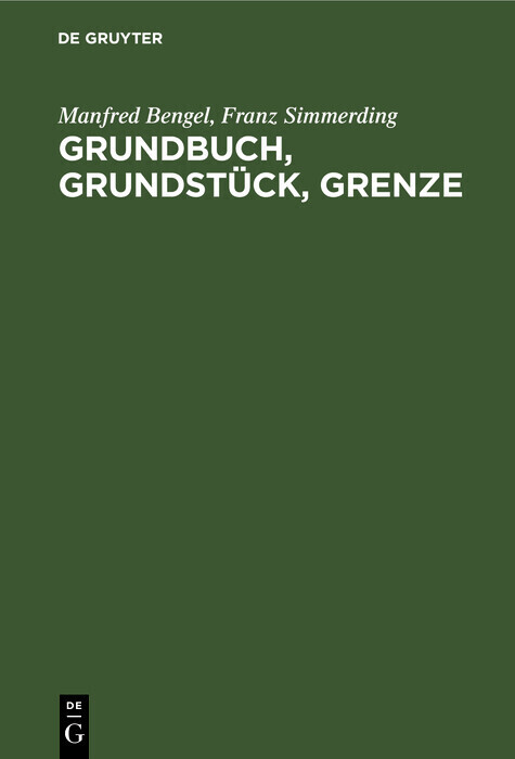 Grundbuch, Grundstück, Grenze main product photo