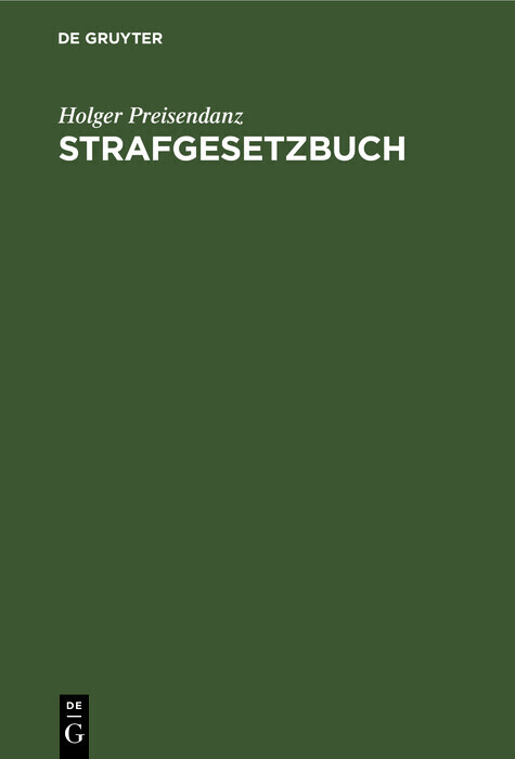 Strafgesetzbuch main product photo