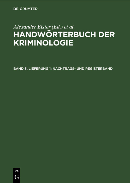 Nachtrags- und Registerband main product photo