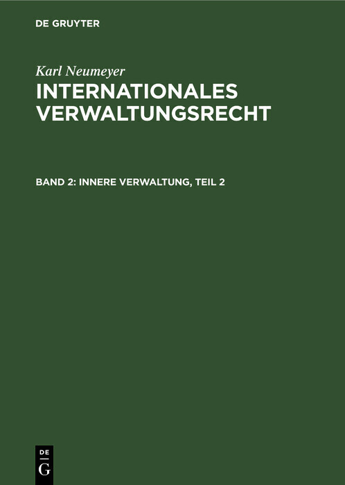 Innere Verwaltung, Teil 2 main product photo