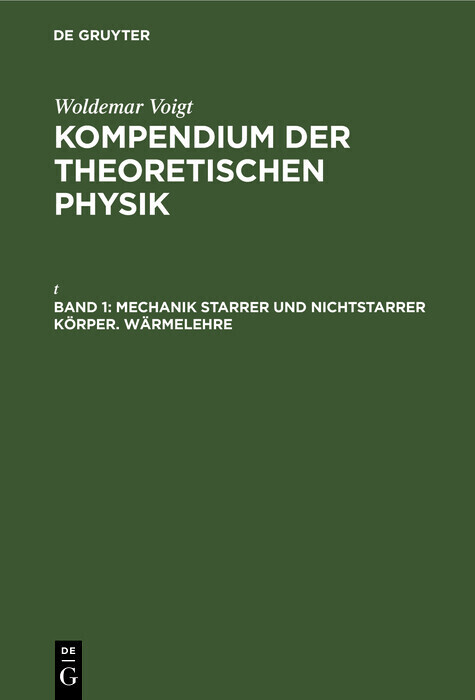 Mechanik starrer und nichtstarrer Körper. Wärmelehre main product photo