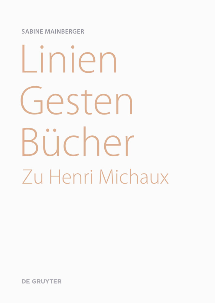 Linien - Gesten - Bücher main product photo
