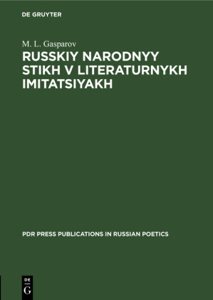 Russkiy narodnyy stikh v literaturnykh imitatsiyakh