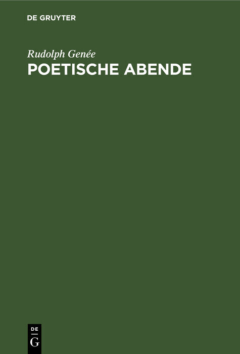 Poetische Abende main product photo