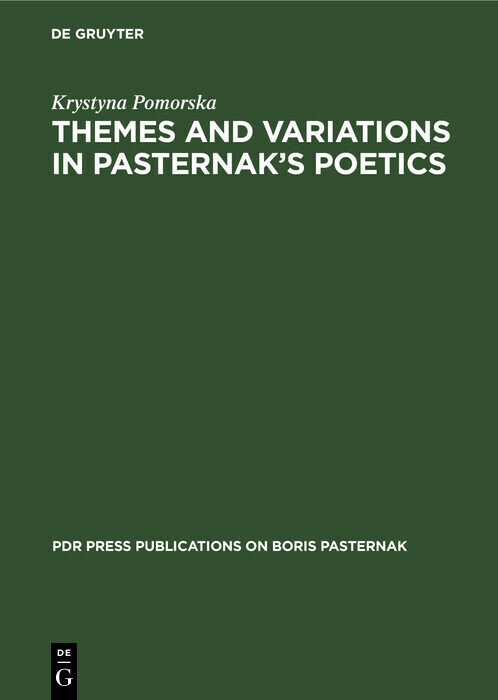 Themes and Variations in Pasternak's Poetics main product photo