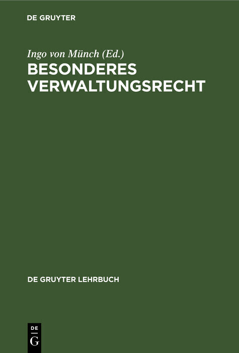 Besonderes Verwaltungsrecht main product photo