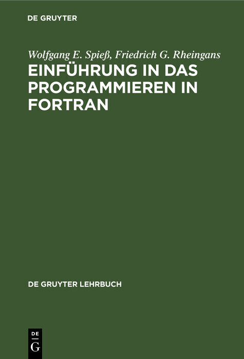 Einführung in das Programmieren in FORTRAN main product photo