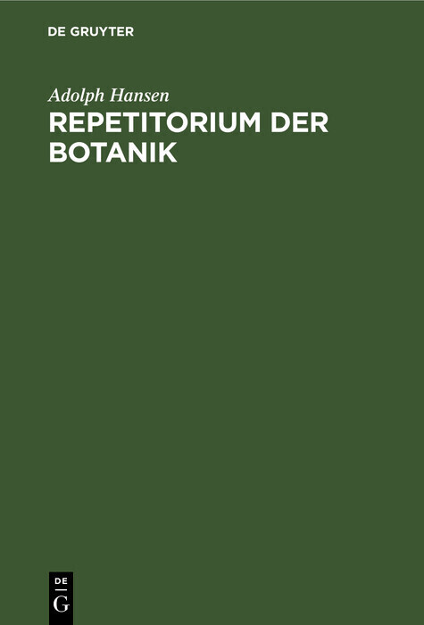 Repetitorium der Botanik main product photo