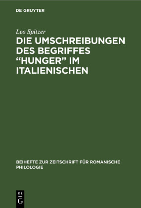 Die Umschreibungen des Begriffes 'Hunger' im Italienischen