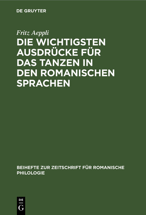 Die wichtigsten Ausdrücke für das Tanzen in den romanischen Sprachen main product photo