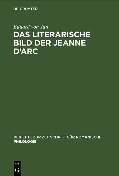 Das literarische Bild der Jeanne d'Arc main product photo