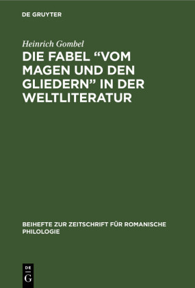 Die Fabel 'Vom Magen und den Gliedern' in der Weltliteratur