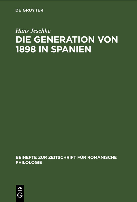 Die Generation von 1898 in Spanien main product photo
