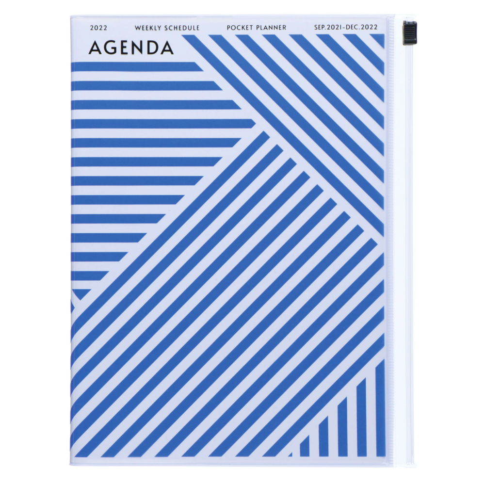 MARK'S 2021/2022 Taschenkalender A5 vertikal, Geometric Pattern, BLUE main product photo