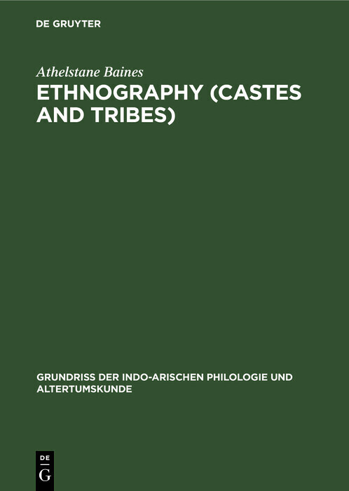 Ethnography (Castes and Tribes) main product photo