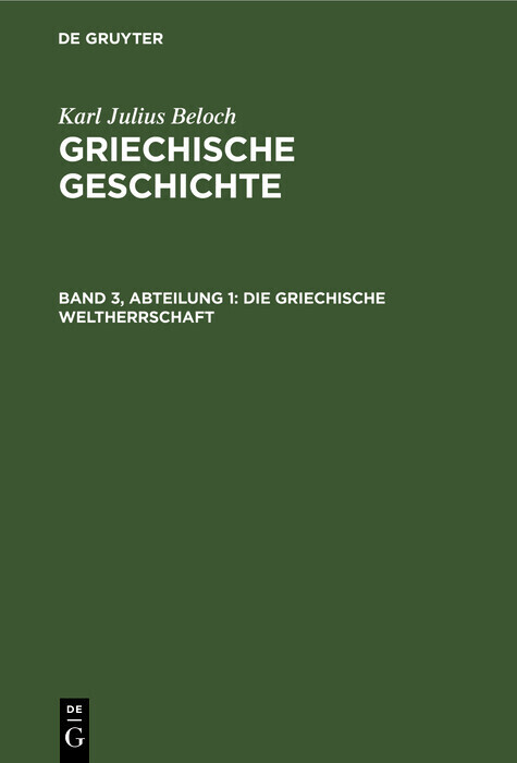 Die Griechische Weltherrschaft main product photo