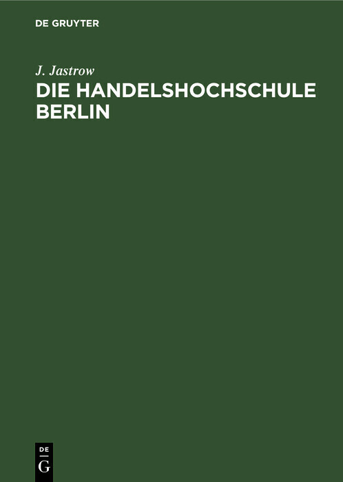 Die Handelshochschule Berlin main product photo