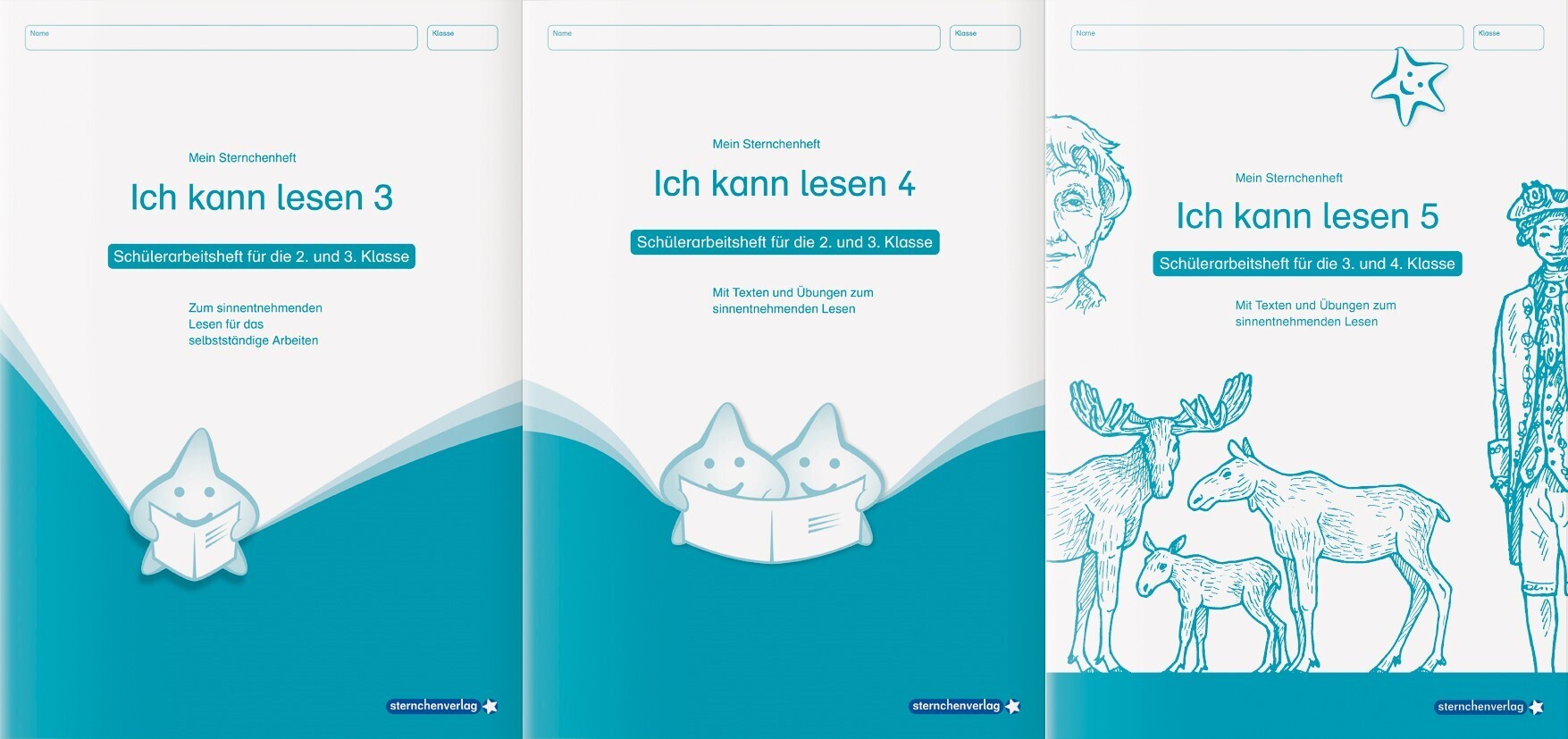 Ich kann lesen 3, 4 und 5 - 3 Schülerarbeitshefte für die 2. bis 4. Klasse main product photo