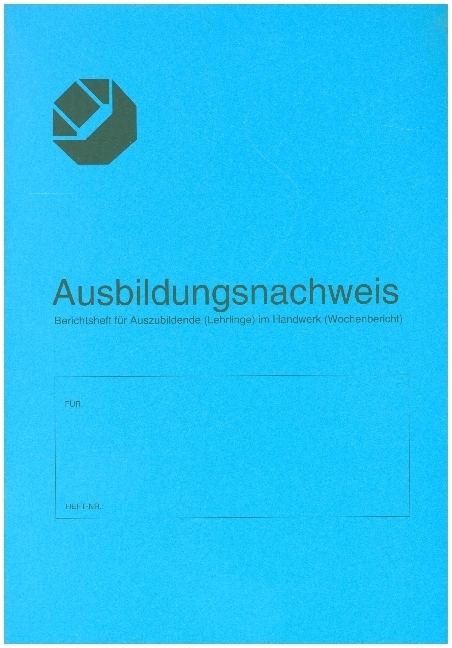 Ausbildungsnachweis für Auszubildende im Handwerk main product photo