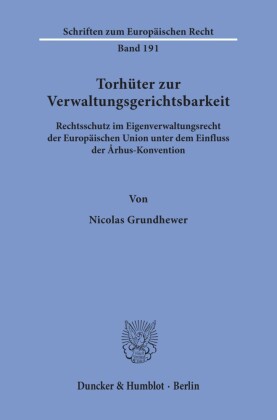 Torhüter zur Verwaltungsgerichtsbarkeit.