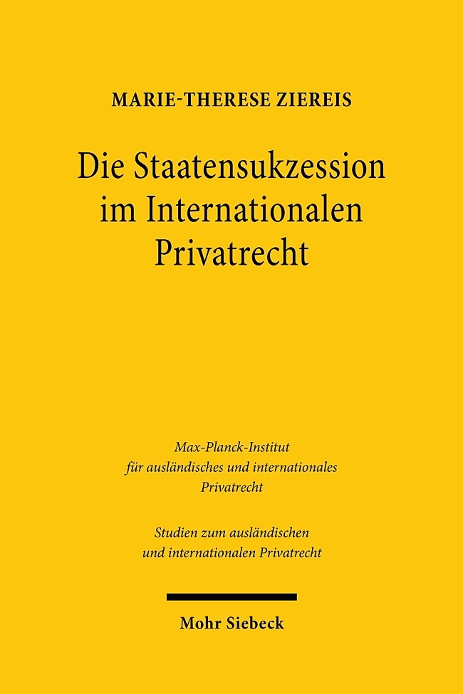 Die Staatensukzession im Internationalen Privatrecht main product photo