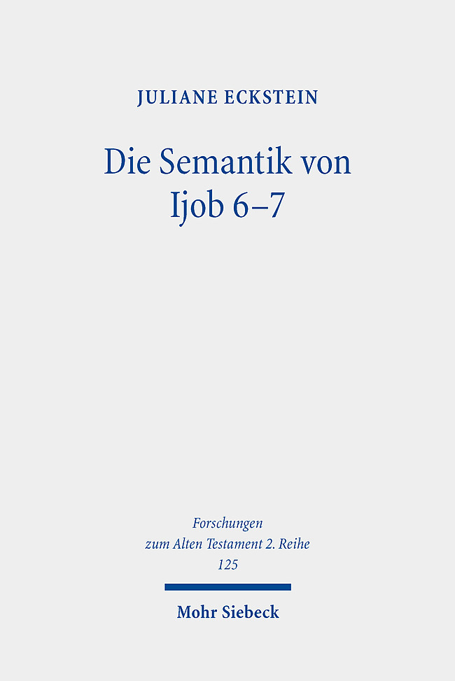 Die Semantik von Ijob 6-7 main product photo