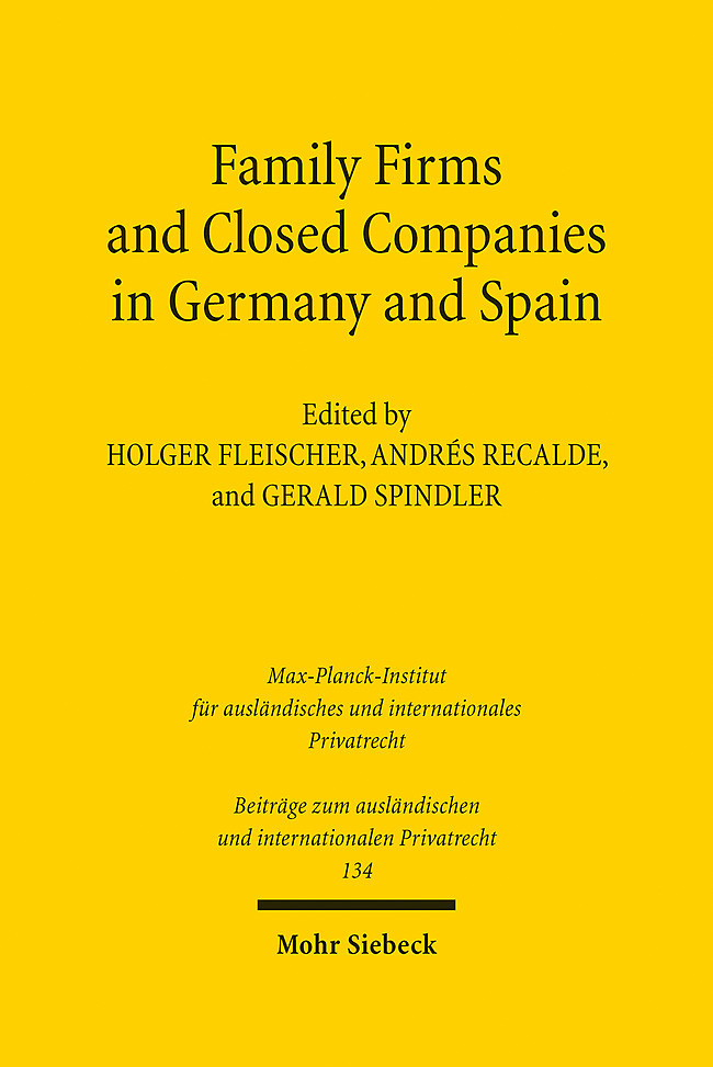 Family Firms and Closed Companies in Germany and Spain main product photo
