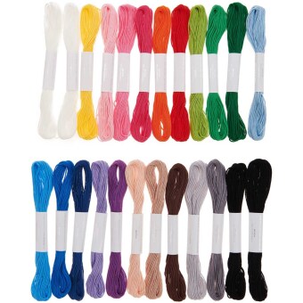 Stickgarnset Multicolour Classic, 24-teilig