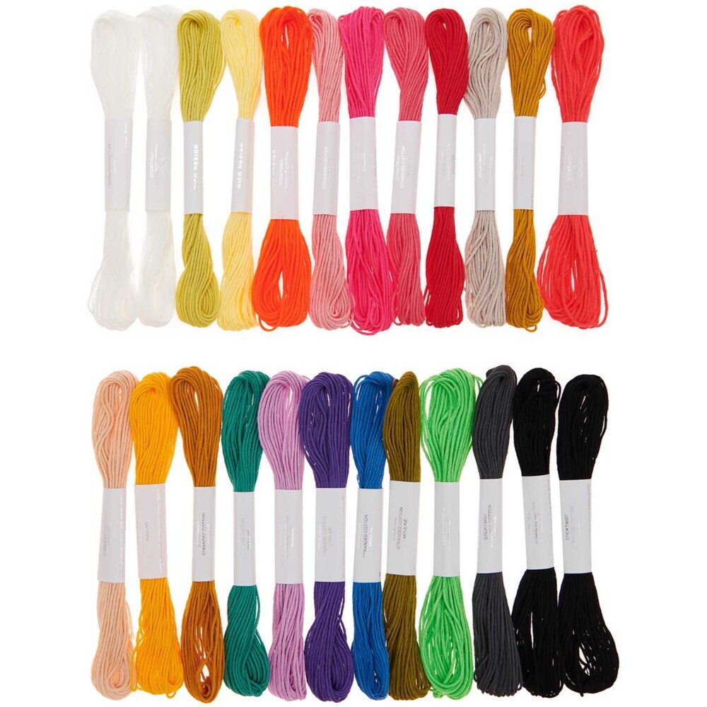 Stickgarnset Multicolour Fashion, 24-teilig main product photo