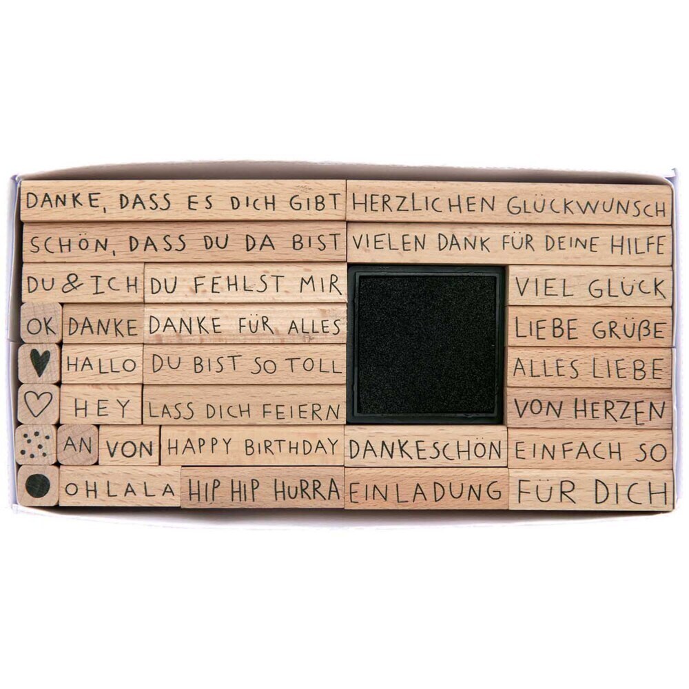 Stempelset Text, Deutsch main product photo