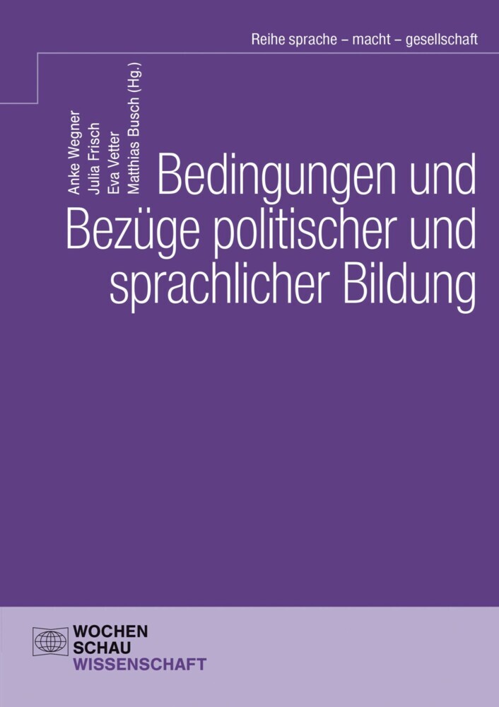 Bedingungen und Bezüge politischer und sprachlicher Bildung main product photo