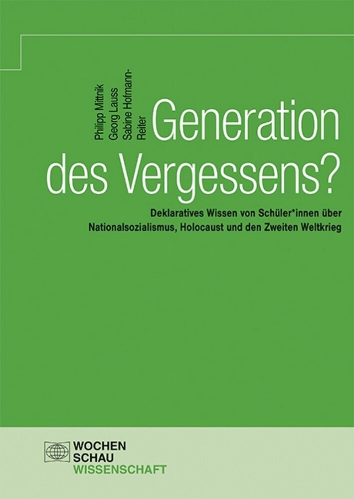 Generation des Vergessens? main product photo